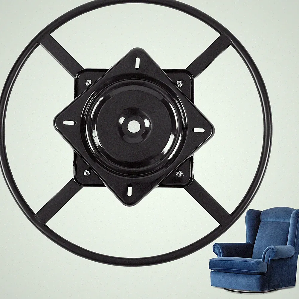 24 Inch Heavy Duty Recliner Chair Sofa Swivel Ring Base Kit with 10 Inch Swiv...