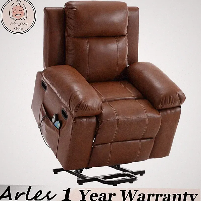 Electric Power Lift Recliner Chair Sofa Vibration Massage & Heat Remote Control