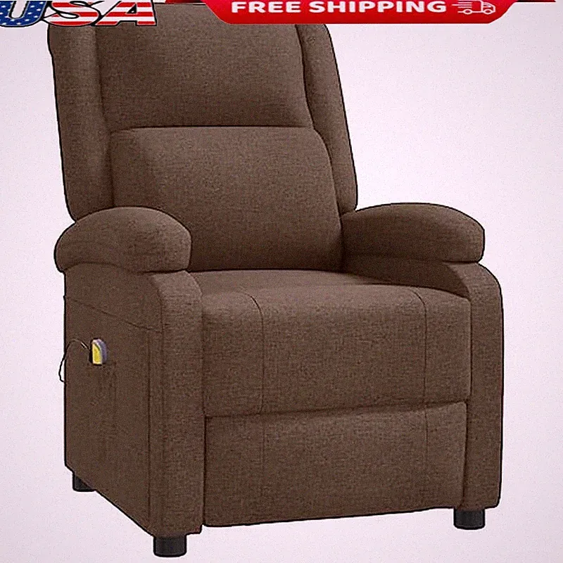 Vibration Massage Recliner Chair Adjustable Backrest USB Powered Remote Control